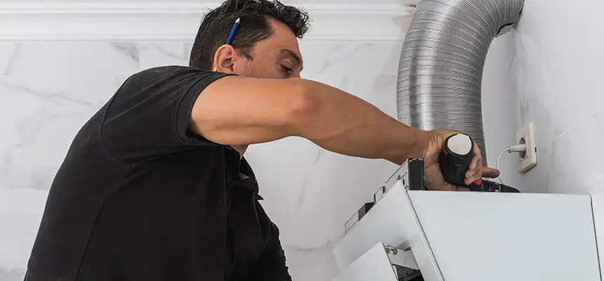 Precision In-wall Dryer Vent Cleaning & Rerouting Corrections in Upland, CA